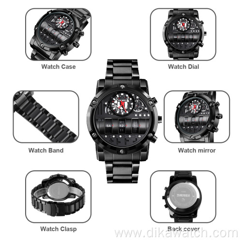 SKMEI LED Electronic Digital Watch Chronograph Clock Sport Watches 5Bar Waterproof Wristwatches